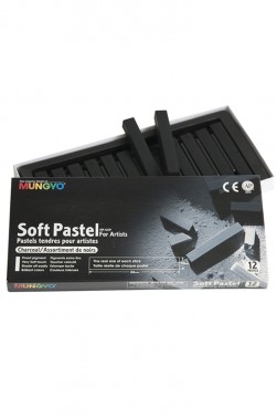 Mungyo Pastel:  Mungyo Soft Pastel Charcoal Tone Set 12 Colors