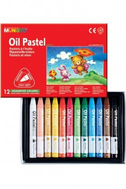 Mungyo Oil Pastel: Mungyo Triangular Oil Pastel 12colors