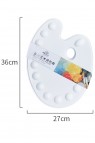 Phoenix Palette: Phoenix Plastic Mixing Palette 27cm x 36cm (Oval)