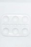 Painting Pallete for Gouache & Watercolor: Plastic Mixing Plate Rectangular No. 4