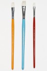 Phoenix Brush: Phoenix Fine White Bristle Flat Set 3pcs.