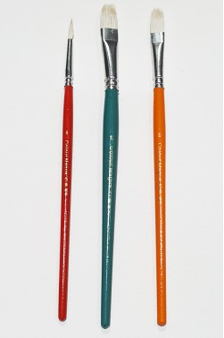 Phoenix Brush: Phoenix Fine White Bristle Set 3pcs.