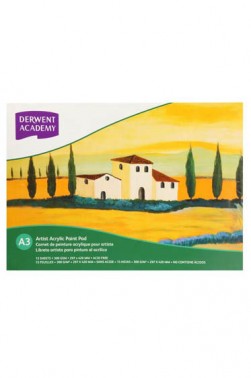 Derwent Acrylic Pad A3 12 sheets