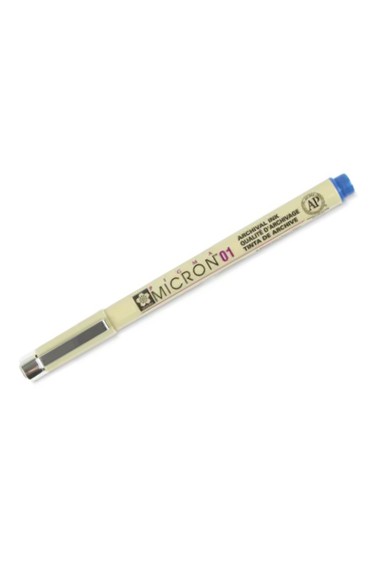 Sakura Pigma Micron: Pigma Micron Blue 01