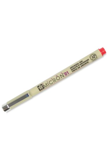 Sakura Pigma Micron: Pigma Micron Red 01