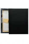 Abstrak Black Stretched Canvas: Black Stretched Canvas 16 x 20 inch