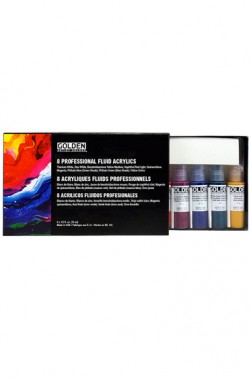 Golden Fluid Acrylic:  8 Professional Fluid Acrylics Set