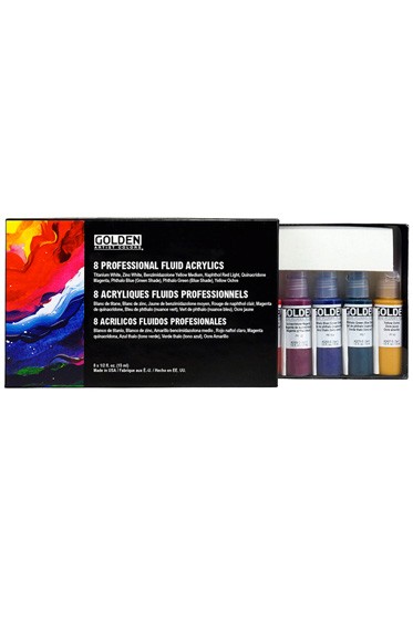 Golden Fluid Acrylic:   Principal 10 Professional Fluid Acrylic Set