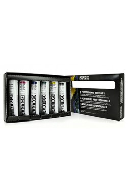Golden Heavy Body Acrylic:  6 Professional Acrylics