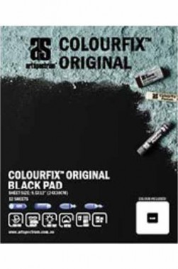 Art Spectrum:  Colourfix Original 340gsm  Black  24cm x 30cm 12 sheets PAD