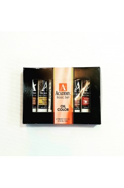 Grumbacher Academy Oil:  Basic Colors 6pcs x 24ml