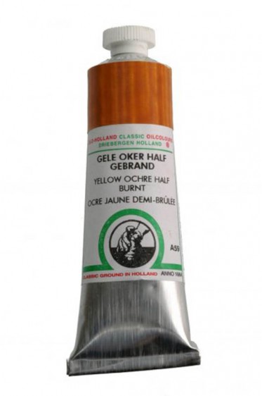 Old Holland Classic Oil Colours: Yellow Ochre Half Burnt 40ml