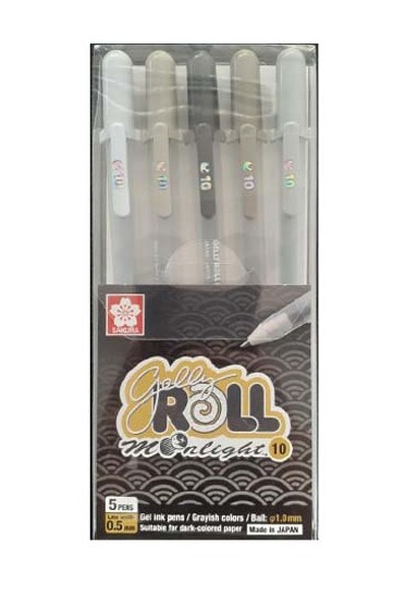 Sakura Pigma Micron:  Sakura Gelly Roll Moonlight 10
