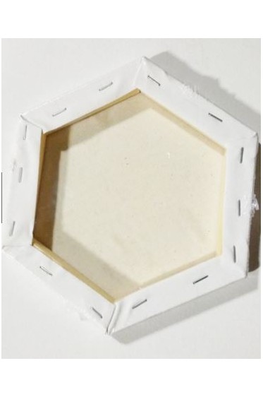 Conda Hexagonal  Stretched Canvas Primed 20cm