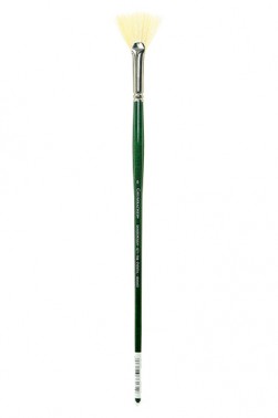 Grumbacher Gainsborough Brush: 1271 Hog Bristle Fan 6