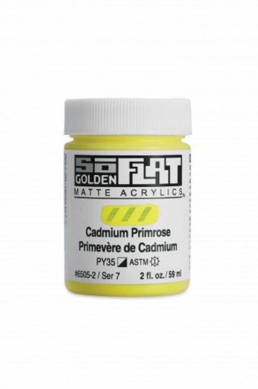 Golden SoFlat Matte Acrylic: SoFlat Pale Yellow 59ml