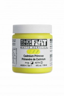 Golden SoFlat Matte Acrylic: SoFlat Cadmium Primrose 118ml
