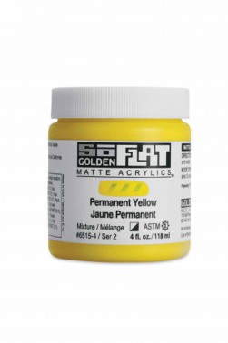 Golden SoFlat Matte Acrylic: SoFlat Permanent Yellow 118ml