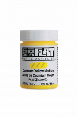 Golden SoFlat Matte Acrylic: SoFlat Cadmium Yellow Medium 59ml