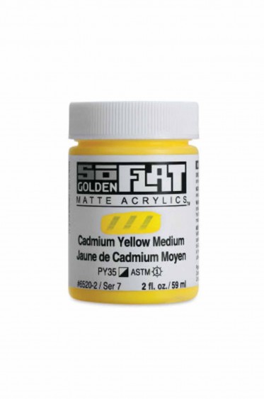 Golden SoFlat Matte Acrylic: SoFlat Cadmium Primrose 59ml