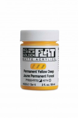 Golden SoFlat Matte Acrylic: SoFlat Permanent Yellow Deep 59ml