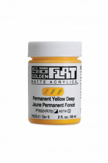 Golden SoFlat Matte Acrylic: SoFlat Cadmium Primrose 59ml