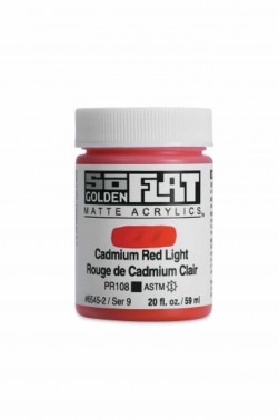 Golden SoFlat Matte Acrylic: SoFlat Cadmium Red Light 59ml