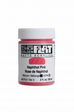 Golden SoFlat Matte Acrylic: SoFlat Naphthol Pink 59ml