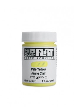 Golden SoFlat Matte Acrylic: SoFlat Pale Yellow 59ml