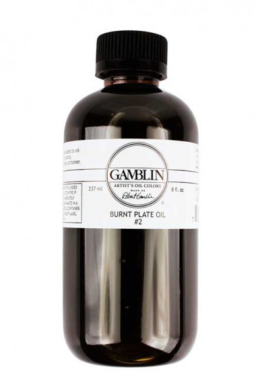 Gamblin Inks Medium: Burnt Plate Oil 2 8oz