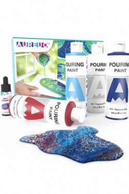 Phoenix Acrylic: Aureuo Pouring fire & Ice Painting kit 15pcs