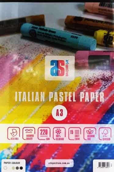 Art Spectrum Pastel PAD A3 Assorted Greys 220gsm