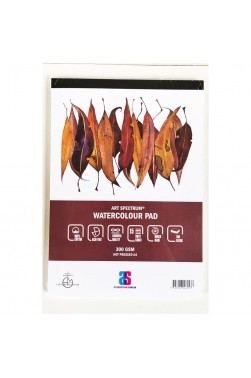 Art Spectrum 100% Cotton Watercolour PAD A4 Hot Pressed 300gsm +1 Free Derivan Ergopro Marker(random color)
