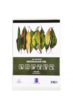 Art Spectrum 100% Cotton Watercolour PAD A4 Cold Pressed 300gsm +1 Free Derivan Ergopro Marker(random color)