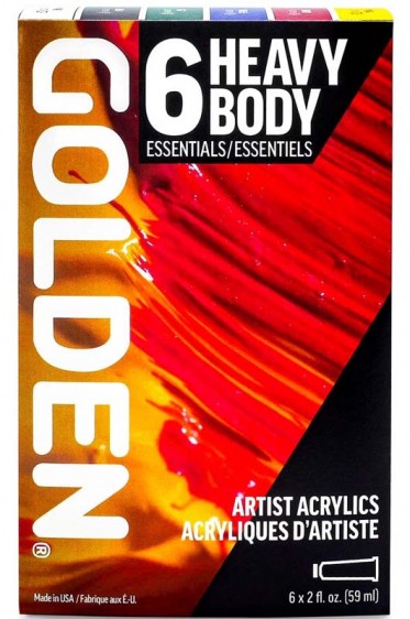 Golden Heavy Body Acrylic:  Color Mixing Set - Classic Theory