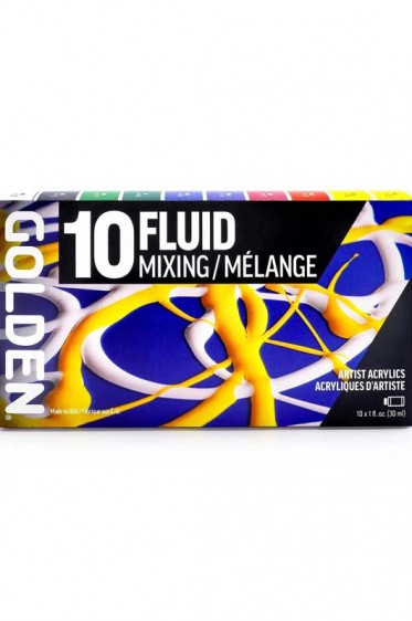 Golden Fluid Acrylic:   Principal 10 Professional Fluid Acrylic Set