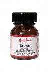 Angelus Acrylic Leather Paint: Brown 1oz