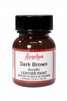 Angelus Acrylic Leather Paint: Dark Brown 1oz