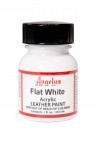 Angelus Acrylic Leather Paint: Flat White 1oz