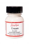 Angelus Acrylic Leather Paint: Cream 1oz