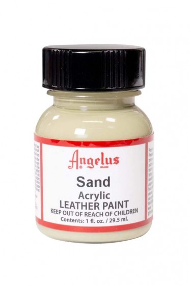 Angelus Acrylic Leather Paint: Cream 1oz