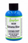Angelus Acrylic Leather Paint: Neon Bahama Blue 4oz