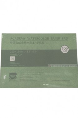 Baohong Academy Watercolor Pad Cold Pressed 300gsm 20 Sheets 8.3" X 5.9"