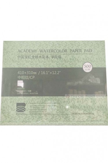 Baohong Academy Watercolor Pad Cold Pressed 300gsm 20 Sheets 210x150mm