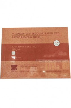 Baohong Academy Watercolor Pad Cold Pressed 300gsm 20 Sheets 210x150mm