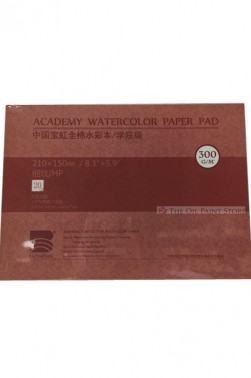 Baohong Academy Watercolor Pad Cold Pressed 300gsm 20 Sheets 210x150mm