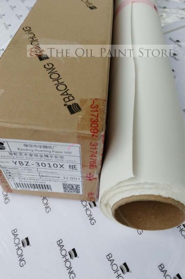 Baohong Artist Grade Watercolor Paper Cold Pressed 300gsm 1.3 x 10 Meters ROLL