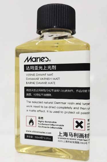 Maries Oil Medium: Maries Retouching Varnish 100ml