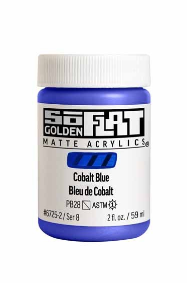 Golden SoFlat Matte Acrylic: SoFlat Light Ultramarine Blue 59ml