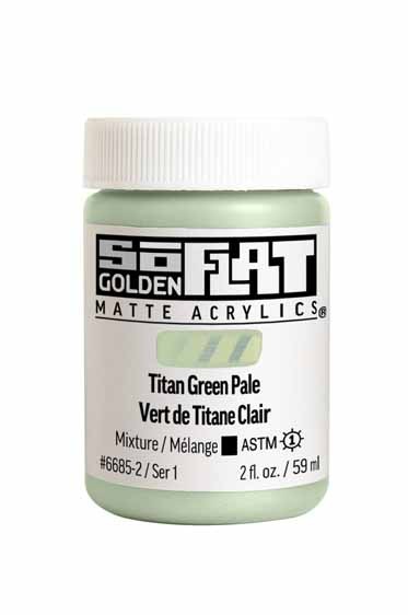 Golden SoFlat Matte Acrylic: SoFlat Light Phthalo Green 59ml